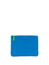 Comme Des Garçons Super Fluo Colour-block Wallet In Orange