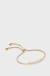 Monica Vinader Diamond And 18k Yellow Gold Vermeil Baja Skinny Bracelet In Metallic