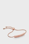 Monica Vinader Baja Facet Rose Quartz Bracelet In R Gold