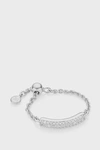 Monica Vinader Fiji Sterling Silver And Diamond Bar Friendship Ring In Silver