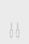 Monica Vinader Alta Capture Huggie Sterling Silver And Diamond Earrings In Silver