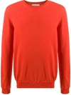 Pringle Of Scotland Round Neck Jumper In Orange