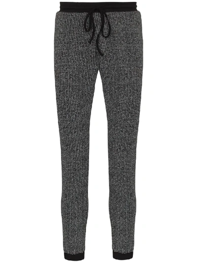 Prevu Check Track Trousers In Black