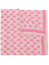 Alexander Mcqueen Skull Print Scarf In Pink