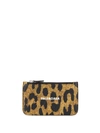 BALENCIAGA logo leopard print purse