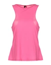 Ben Taverniti Unravel Project Woman Tank Top Fuchsia Size L Cotton In Pink