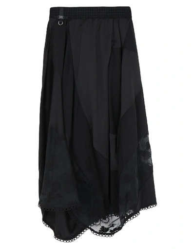 High By Claire Campbell Midi Skirts In Black