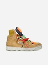 OFF-WHITE OFF COURT 3.0 LEATHER AND CANVAS HIGH-TOP SNEAKERS