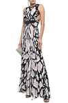 dressing gownRTO CAVALLI CUTOUT LEOPARD-PRINT JERSEY GOWN,3074457345621977925