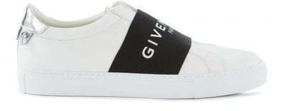Givenchy Urban Street Leather Slip-on Trainers In Bianco