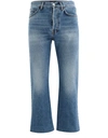 BALENCIAGA CROPPED JEANS,594609-TDW14-4065/LIGHT VINTAGE INDIGO