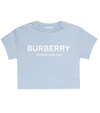BURBERRY BABY LOGO COTTON-JERSEY T-SHIRT,P00434656
