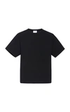 Re/done 70s Loose Cotton-blend Jersey T-shirt In Black
