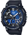 CASIO MEN'S CHRONOGRAPH BLACK RESIN STRAP WATCH 53.5MM