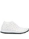 JIMMY CHOO NORWAY CRYSTAL-EMBELLISHED trainers