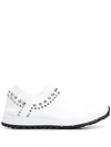 JIMMY CHOO VERONA STUD-EMBELLISHED SNEAKERS