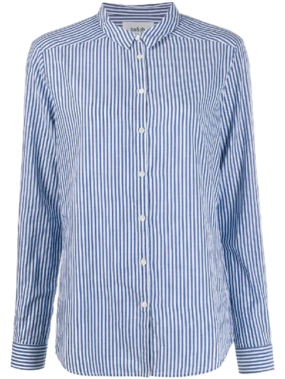 Ba&sh Striped Long-sleeve Shirt In 蓝色