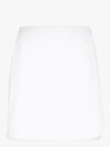 Terry Towelling Dolce Terry Cotton Mini Skirt In White