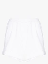 Terry Towelling Estate Cotton Shorts In White