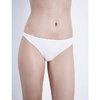 Hanro Ultralight Cotton Thong In White