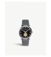 JUNGHANS 27/3607.00 MAX BILL HANDAUFZUG STAINLESS-STEEL AND LEATHER WATCH,757-10001-618342