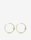 SHAUN LEANE SHAUN LEANE WOMEN'S YELLOW GOLD VERMEIL HOOK GOLD-PLATED VERMEIL SILVER HOOP EARRINGS,30447567