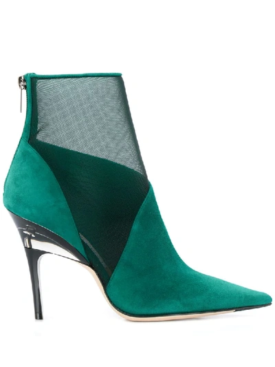 Jimmy Choo Sioux 100mm Boots In Green