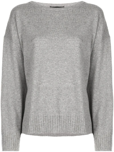 Nili Lotan Oversized Cashmere Jumper In Grey