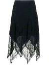 SEE BY CHLOÉ CREPE AND LACE SKIRT