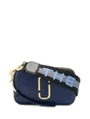 Marc Jacobs The Logo Strap Snapshot Small Camera Bag In Blue