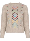 ROSIE ASSOULIN CONTRASTING CABLE-KNIT JUMPER