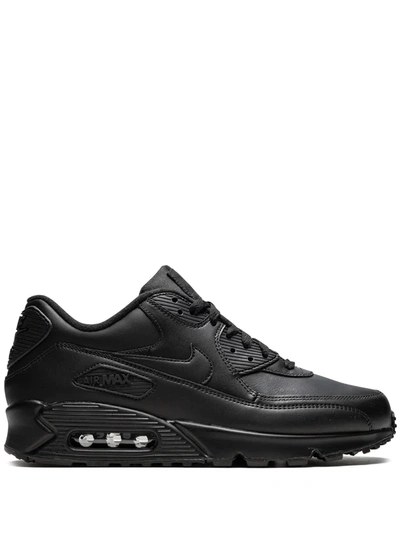 Nike Air Max 90 "triple Black" Leather Sneakers