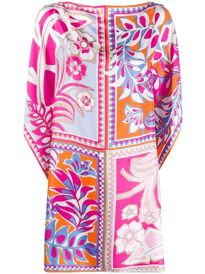 Pucci Floral-print Dress In Pink