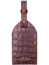 Smythson Mara Luggage Tag In Brown