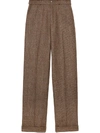 GUCCI WIDE-LEG CROPPED TROUSERS