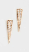 SYDNEY EVAN 14K GOLD AND DIAMOND SPIKE STUDS