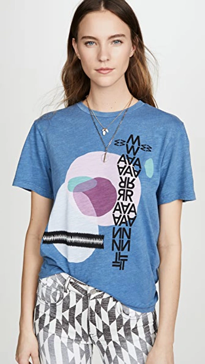 Isabel Marant Étoile Pewela Tee In Blue