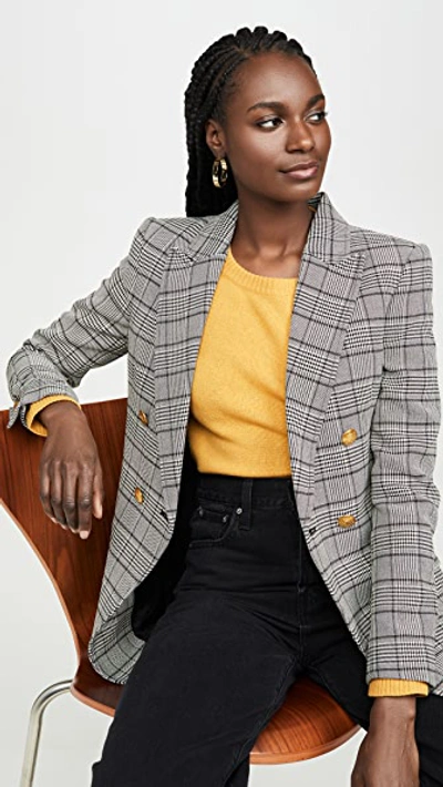 A.l.c Sedgwick Ii Glen Check & Houndstooth Double-breasted Jacket In Multi