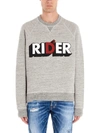 Dsquared2 Rider Print Sweatshirt In Grey