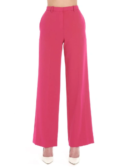 Theory Wide Trousers In Fuchsia