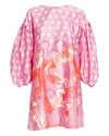 STINE GOYA Francis Printed Puff Sleeve Dress,060041254145
