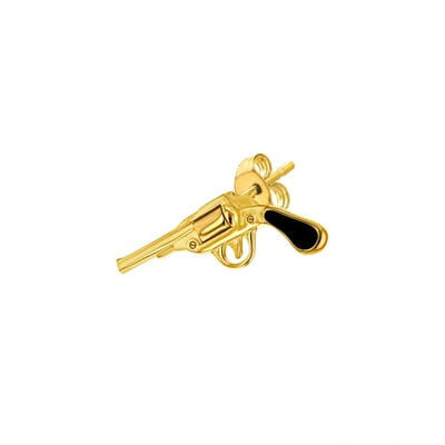 True Rocks Black & Gold Pistol Stud