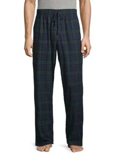 Tommy Hilfiger Plaid-print Pajama Pants In Spruce