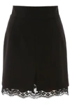 DOLCE & GABBANA MINI SKIRT WITH LACE TRIM,201450DGN000006-N0000