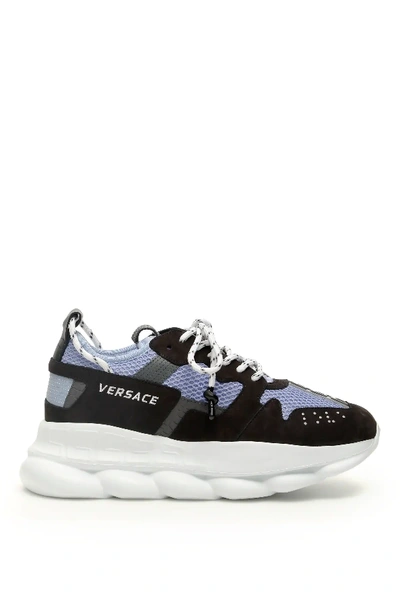 Versace Chain Reaction Chunky Sneakers In White