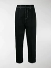 ALEXANDER MCQUEEN BUCKLED DETAIL STRAIGHT TROUSERS,14748035