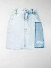 Dsquared2 Dalma Patch Denim Skirt In Blue