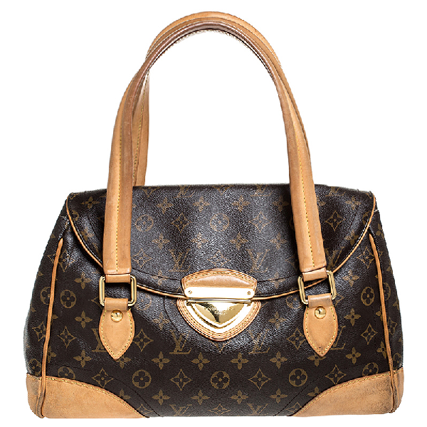 Pre-Owned Louis Vuitton Monogram Canvas Beverly Gm Bag In Brown | ModeSens