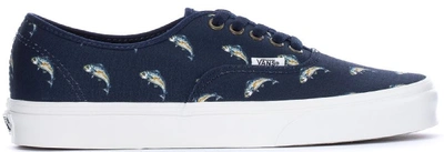 Pre-owned Vans  Authentic Outdoors Fish In Dress Blues