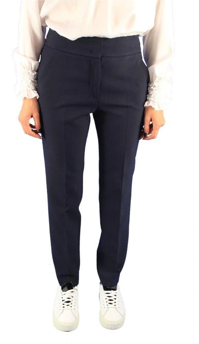 Peserico Women's Blue Wool Trousers